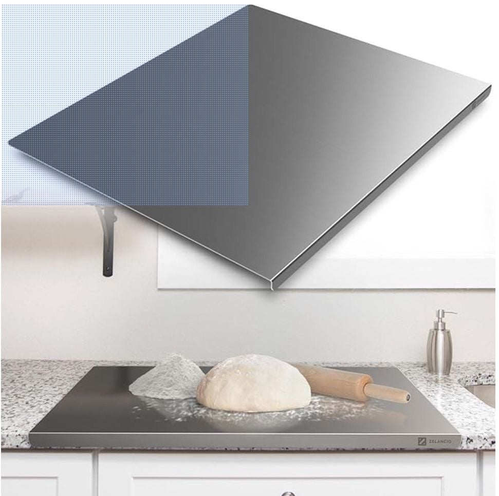 Premium Stainless Steel Countertop Protector & Dough Kneading Board