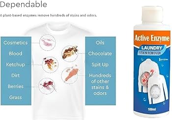 Active Enzyme Laundry Stain Remover – 100ml (Buy 1 Get 1 Free Offer)