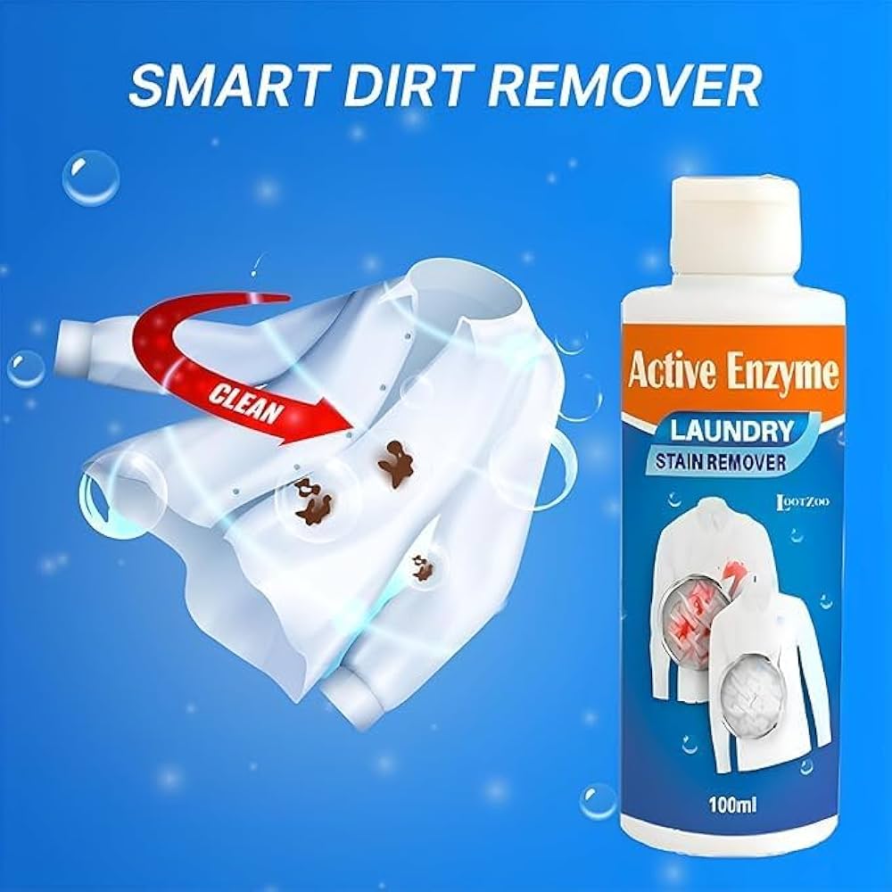 Active Enzyme Laundry Stain Remover – 100ml (Buy 1 Get 1 Free Offer)