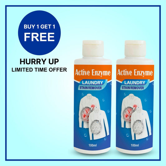 Active Enzyme Laundry Stain Remover – 100ml (Buy 1 Get 1 Free Offer)