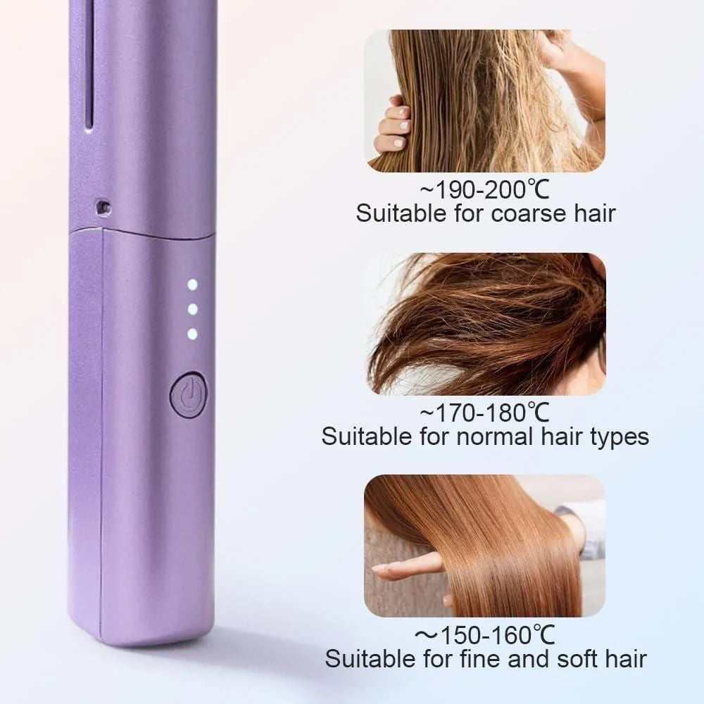 Portable Mobile Heat Comb – Quick Heating Hair Straightening & Styling Brush