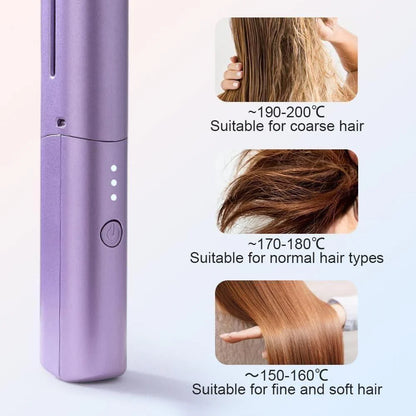 Portable Mobile Heat Comb – Quick Heating Hair Straightening & Styling Brush